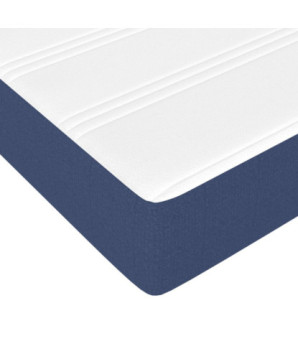 Saltea cu arcuri buzunar, fermitate medie, albastru, 120x200x20 cm, textil - WOODBB3248