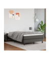 Saltea cu arcuri buzunar, fermitate medie, gri, 120x200x20 cm, piele ecologică - WOODBB3251 Saltea cu arcuri buzunar, fermitate medie, gri, 120x200x20 cm, piele ecologică - WOODBB3251