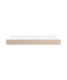 Saltea cu arcuri buzunar, fermitate medie, cappuccino, 120x200x20 cm, piele eco - WOODBB3252