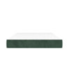 Saltea cu arcuri buzunar, fermitate medie, verde închis, 120x200x20 cm, catifea - WOODBB3256