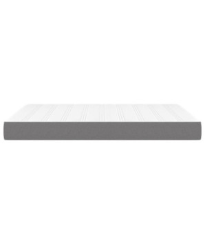 Saltea cu arcuri buzunar, fermitate medie, gri închis, 140x190x20 cm, textil - WOODBB3260