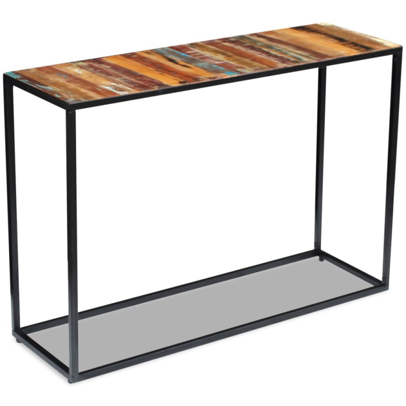 Masă consolă, 110x35x76 cm, lemn reciclat - WOODBB342