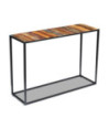Masă consolă, 110x35x76 cm, lemn reciclat - WOODBB342