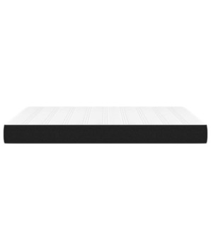 Saltea cu arcuri buzunar, fermitate medie, negru, 140x190x20 cm, textil - WOODBB3261