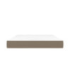 Saltea cu arcuri buzunar, fermitate medie, gri taupe, 140x190x20 cm, textil - WOODBB3262