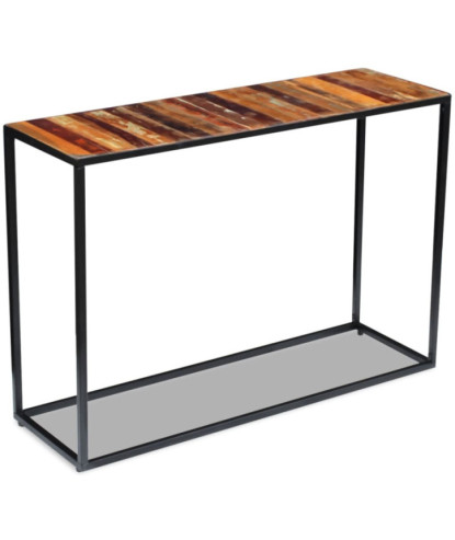 Masă consolă, 110x35x76 cm, lemn reciclat - WOODBB342