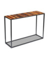 Masă consolă, 110x35x76 cm, lemn reciclat - WOODBB342
