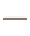Saltea cu arcuri buzunar, fermitate medie, gri taupe, 140x190x20 cm, textil - WOODBB3262
