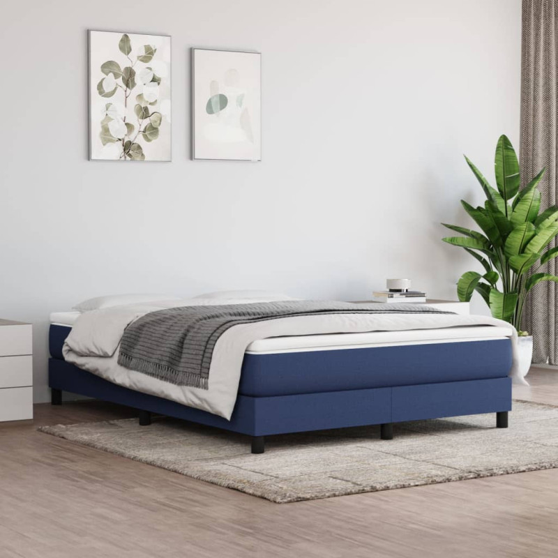 Saltea cu arcuri buzunar, fermitate medie, albastru, 140x190x20 cm, textil - WOODBB3263 Saltea cu arcuri buzunar, fermitate medie, albastru, 140x190x20 cm, textil - WOODBB3263
