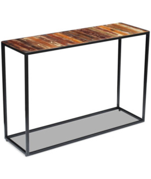 Masă consolă, 110x35x76 cm, lemn reciclat - WOODBB342