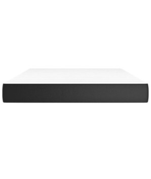 Saltea cu arcuri buzunar, fermitate medie, negru, 140x190x20 cm, piele ecologică - WOODBB3264