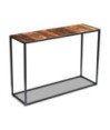 Masă consolă, 110x35x76 cm, lemn reciclat - WOODBB342