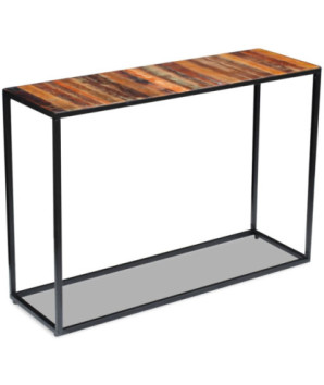 Masă consolă, 110x35x76 cm, lemn reciclat - WOODBB342