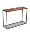 Masă consolă, 110x35x76 cm, lemn reciclat - WOODBB342