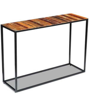 Masă consolă, 110x35x76 cm, lemn reciclat - WOODBB342