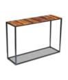 Masă consolă, 110x35x76 cm, lemn reciclat - WOODBB342
