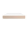 Saltea cu arcuri buzunar, fermitate medie, cappuccino, 140x190x20 cm, piele eco - WOODBB3268