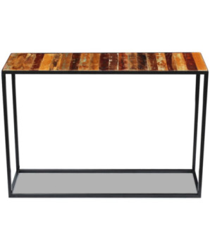 Masă consolă, 110x35x76 cm, lemn reciclat - WOODBB342