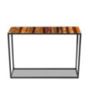 Masă consolă, 110x35x76 cm, lemn reciclat - WOODBB342
