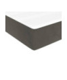 Saltea cu arcuri buzunar, fermitate medie, gri închis, 140x190x20 cm, catifea - WOODBB3270
