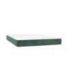 Saltea cu arcuri buzunar, fermitate medie, verde închis, 140x190x20 cm, catifea - WOODBB3272