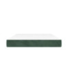 Saltea cu arcuri buzunar, fermitate medie, verde închis, 140x190x20 cm, catifea - WOODBB3272