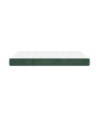 Saltea cu arcuri buzunar, fermitate medie, verde închis, 140x190x20 cm, catifea - WOODBB3272