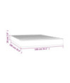 Saltea cu arcuri buzunar, fermitate medie, roz, 140x190x20 cm, catifea - WOODBB3274