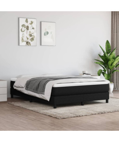 Saltea cu arcuri buzunar, fermitate medie, negru, 140x200x20 cm, textil - WOODBB3277