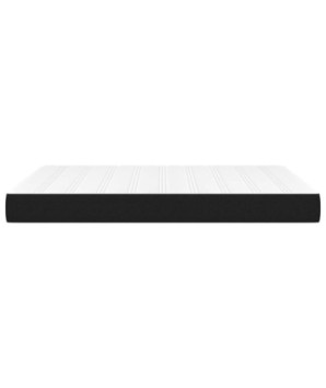 Saltea cu arcuri buzunar, fermitate medie, negru, 140x200x20 cm, textil - WOODBB3277