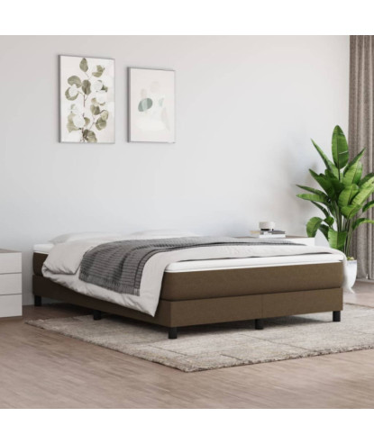 Saltea cu arcuri buzunar, fermitate medie, maro închis, 140x200x20 cm, textil - WOODBB3278