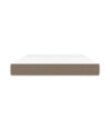 Saltea cu arcuri buzunar, fermitate medie, gri taupe, 140x200x20 cm, textil - WOODBB3279