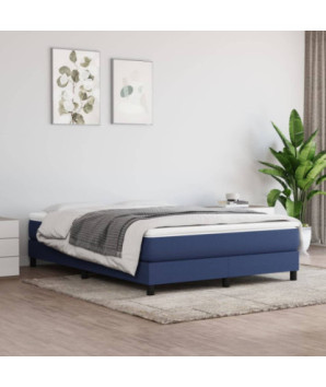Saltea cu arcuri buzunar, fermitate medie, albastru, 140x200x20 cm, textil - WOODBB3281