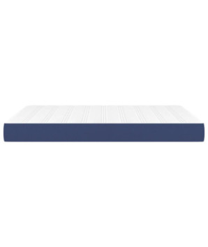 Saltea cu arcuri buzunar, fermitate medie, albastru, 140x200x20 cm, textil - WOODBB3281