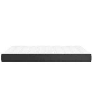 Saltea cu arcuri buzunar, fermitate medie, negru, 140x200x20 cm, piele ecologică - WOODBB3282