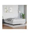 Saltea cu arcuri buzunar, fermitate medie, alb, 140x200x20 cm, piele ecologică - WOODBB3283 Saltea cu arcuri buzunar, fermitate medie, alb, 140x200x20 cm, piele ecologică - WOODBB3283