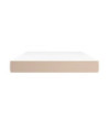 Saltea cu arcuri buzunar, fermitate medie, cappuccino, 140x200x20 cm, piele eco - WOODBB3285