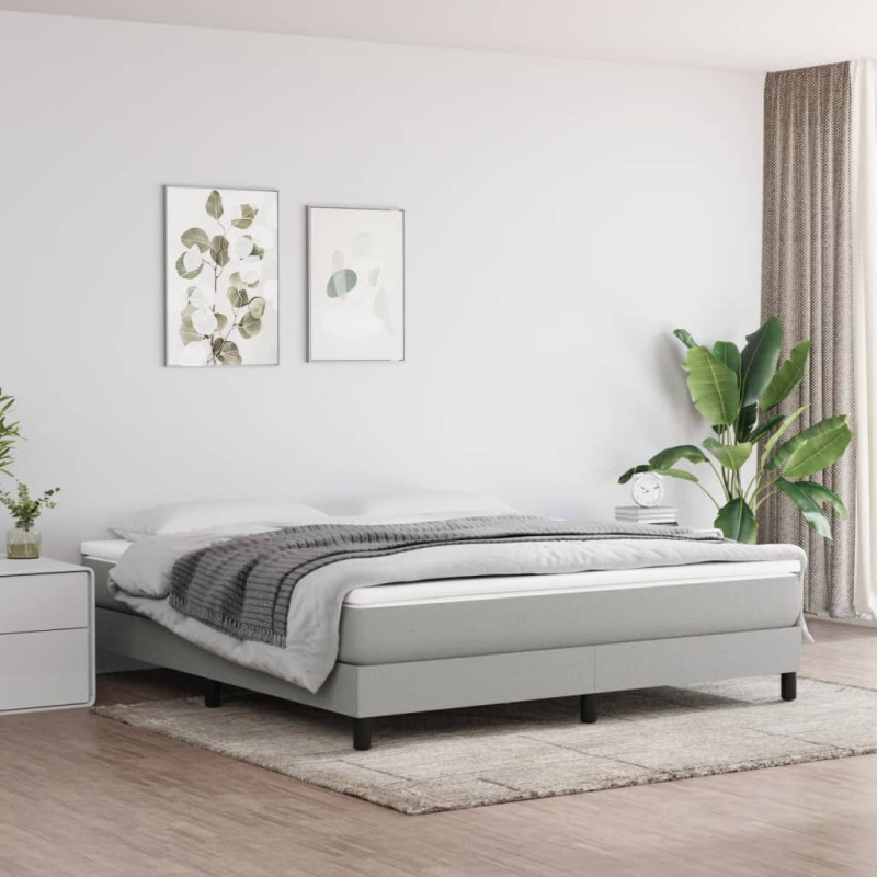 Saltea cu arcuri buzunar, fermitate medie, gri deschis, 160x200x20 cm, textil - WOODBB3292 Saltea cu arcuri buzunar, fermitate medie, gri deschis, 160x200x20 cm, textil - WOODBB3292