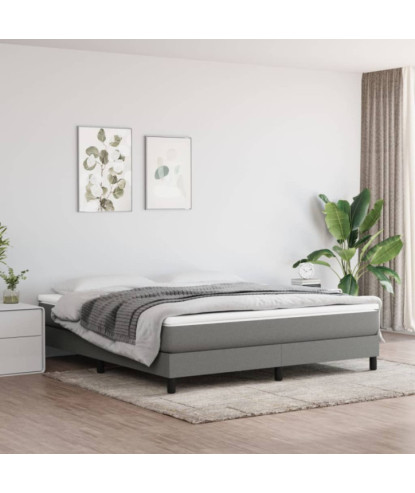 Saltea cu arcuri buzunar, fermitate medie, gri închis, 160x200x20 cm, textil - WOODBB3293