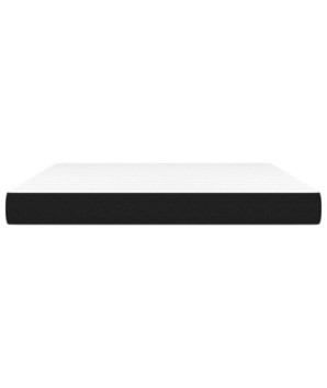 Saltea cu arcuri buzunar, fermitate medie, negru, 160x200x20 cm, textil - WOODBB3294