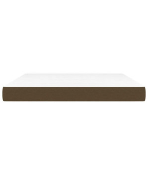 Saltea cu arcuri buzunar, fermitate medie, maro închis, 160x200x20 cm, textil - WOODBB3295
