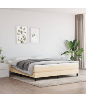 Saltea cu arcuri buzunar, fermitate medie, crem, 160x200x20 cm, textil - WOODBB3297