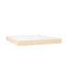 Saltea cu arcuri buzunar, fermitate medie, crem, 160x200x20 cm, textil - WOODBB3297