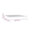 Saltea cu arcuri buzunar, fermitate medie, crem, 160x200x20 cm, textil - WOODBB3297