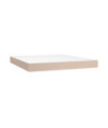 Saltea cu arcuri buzunar, fermitate medie, cappuccino, 160x200x20 cm, piele eco - WOODBB3302
