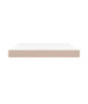Saltea cu arcuri buzunar, fermitate medie, cappuccino, 160x200x20 cm, piele eco - WOODBB3302