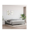 Saltea cu arcuri buzunar, fermitate medie, gri deschis, 180x200x20 cm, textil - WOODBB3309