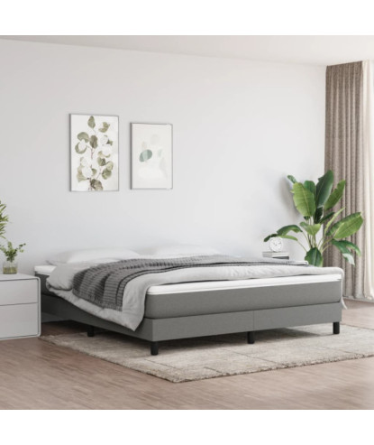 Saltea cu arcuri buzunar, fermitate medie, gri închis, 180x200x20 cm, textil - WOODBB3310