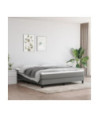 Saltea cu arcuri buzunar, fermitate medie, gri închis, 180x200x20 cm, textil - WOODBB3310