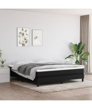 Saltea cu arcuri buzunar, fermitate medie, negru, 180x200x20 cm, textil - WOODBB3311